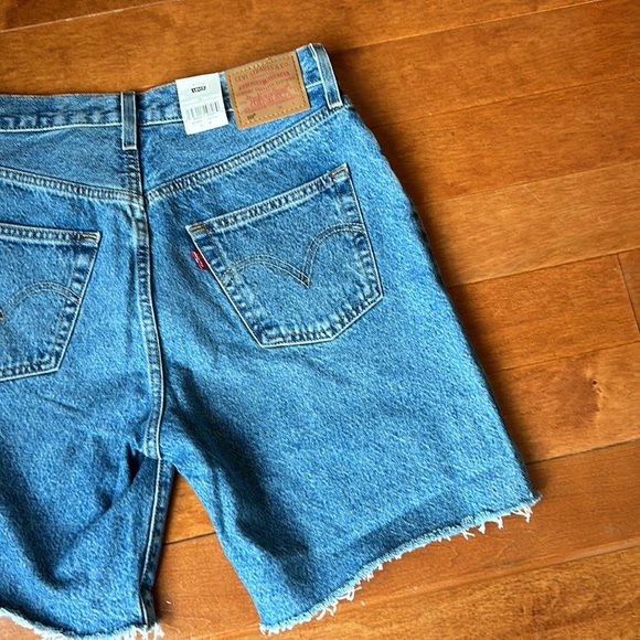 Levi's 501 90's Shorts Women's High Rise Easy Through Hips Button Fly - Picture 5 of 9